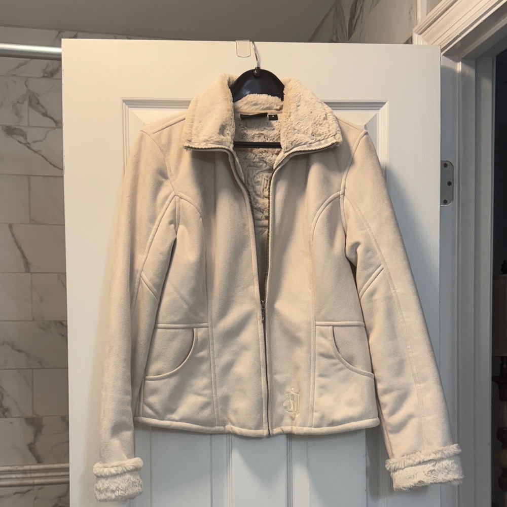 Harley-Davidson Cream Swede Jacket for Women-size M